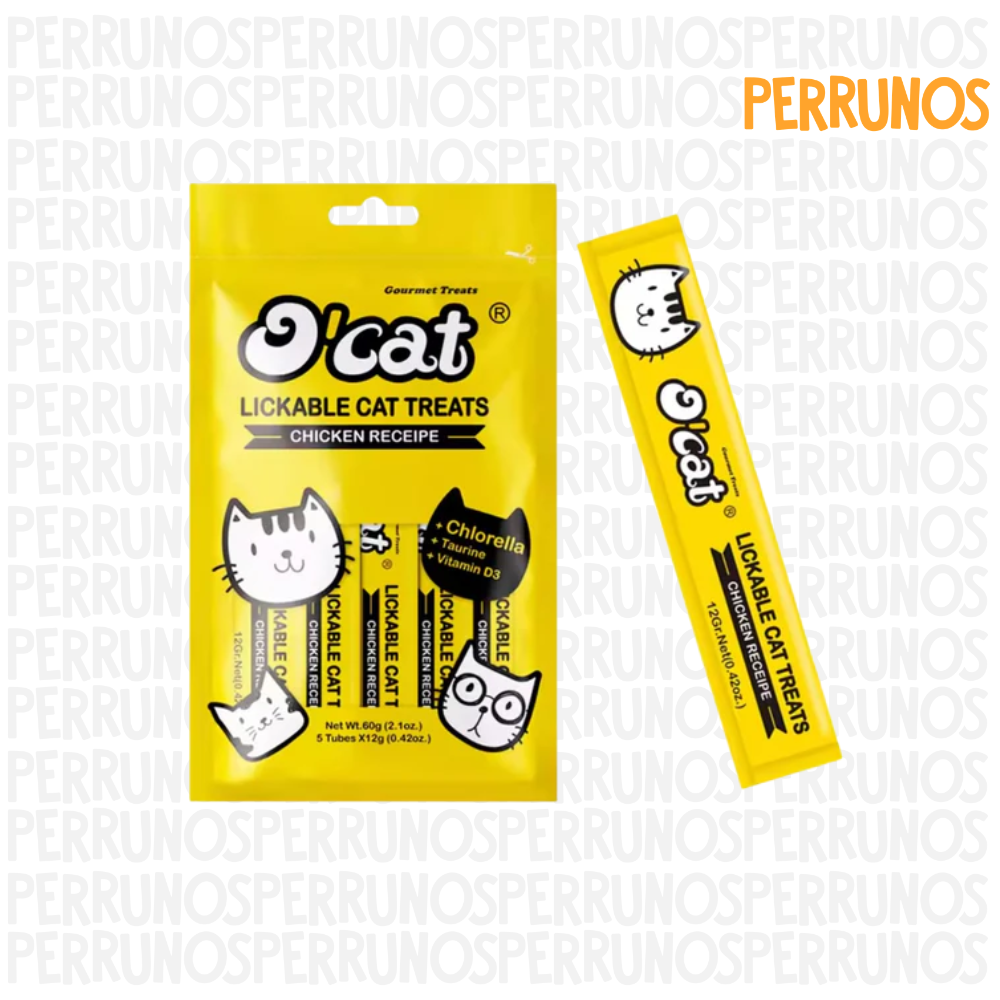 O'Cat Sabor Pollo x 5 tubos