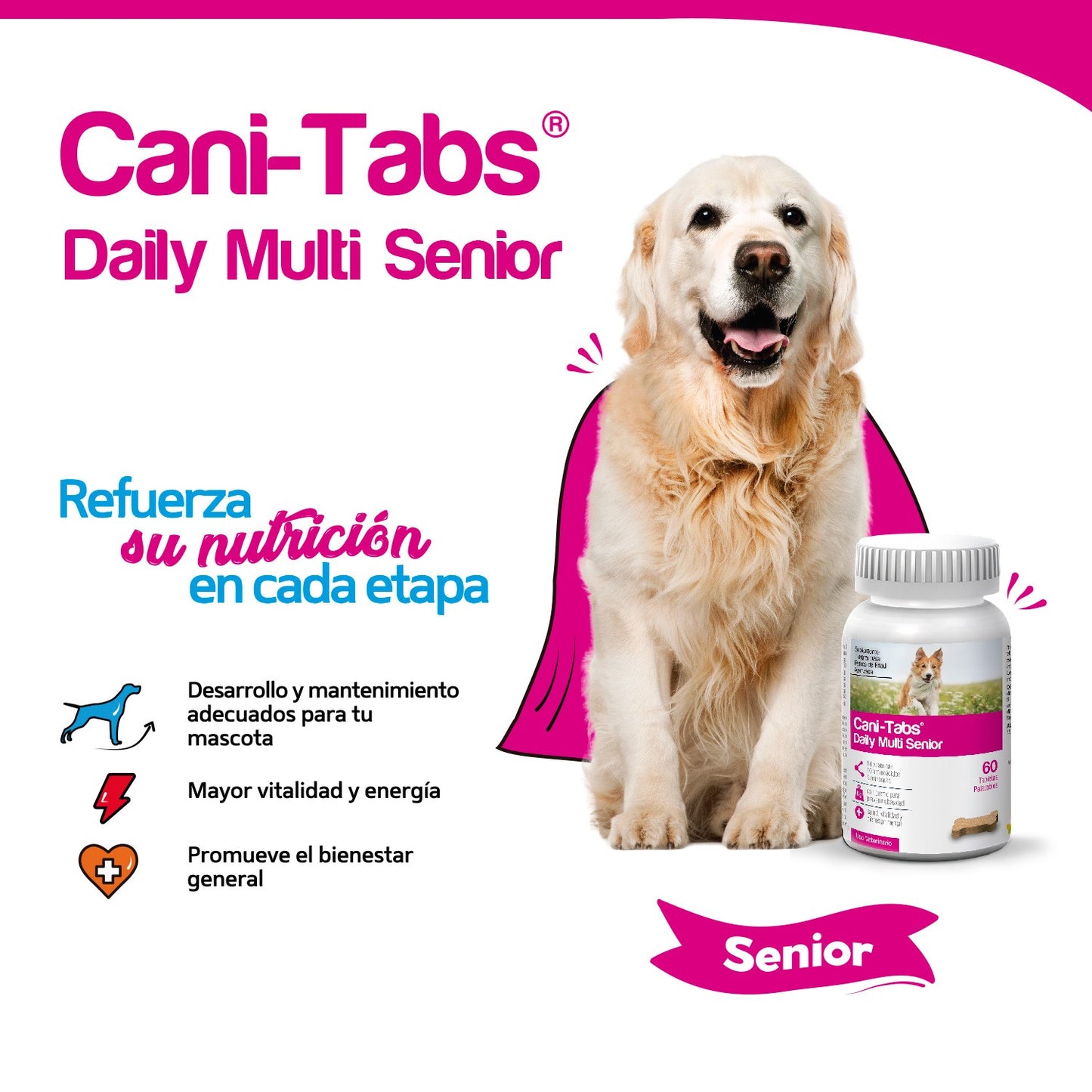 Cani-Tabs Daily Multi Senior - 60 tabletas