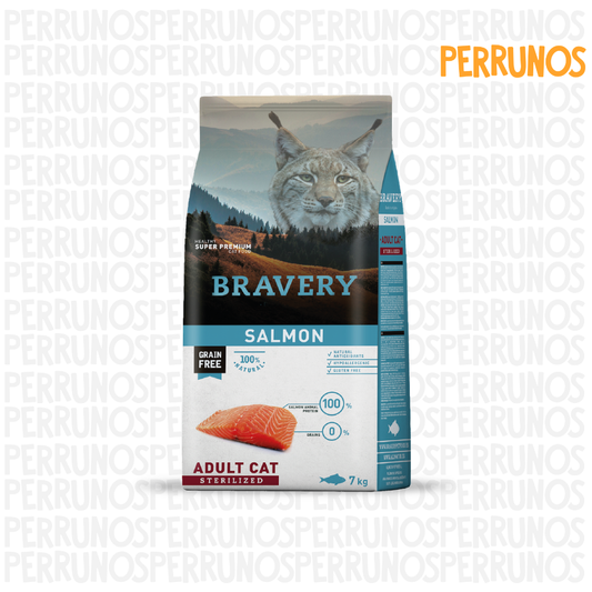 Bravery Gato Adulto Esterilizado Salmon 7 kg