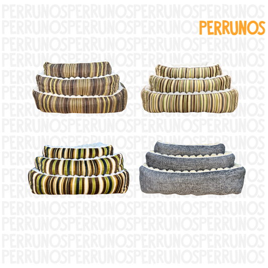 Cama Rectangular a Rayas