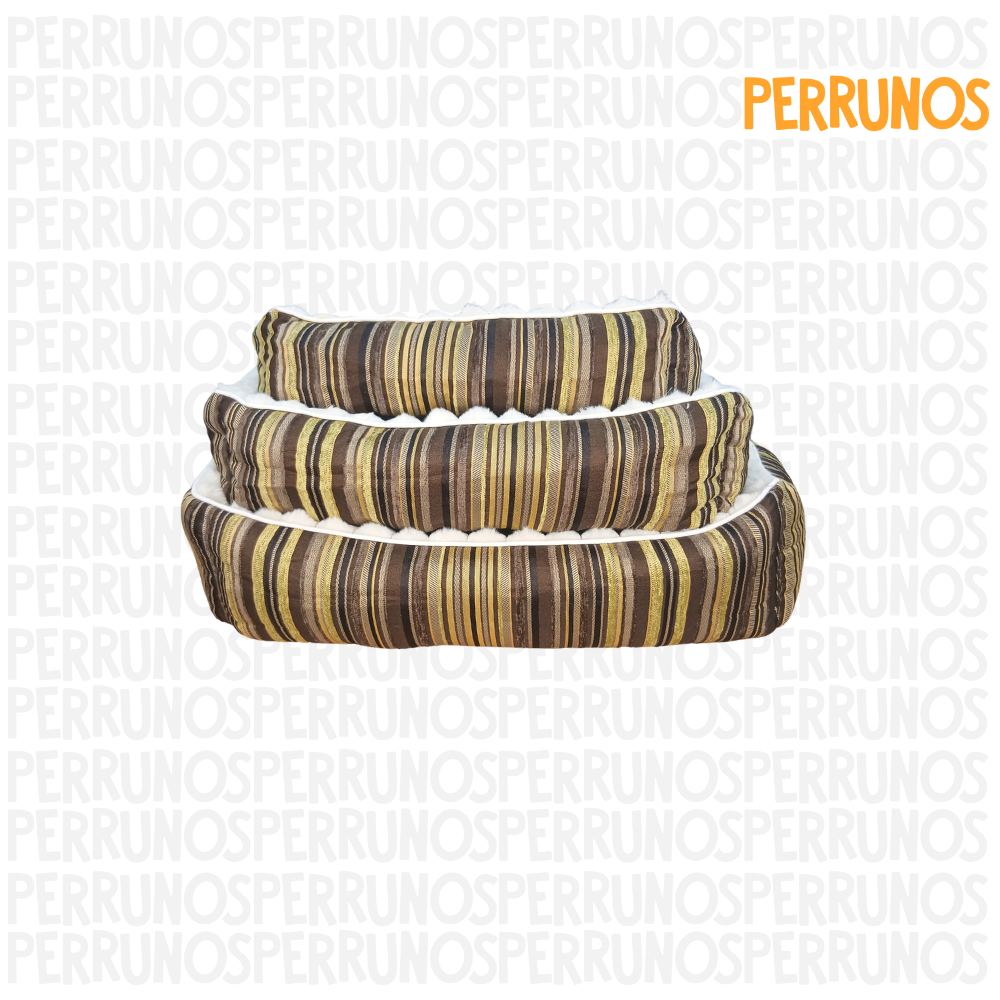 Cama Rectangular a Rayas