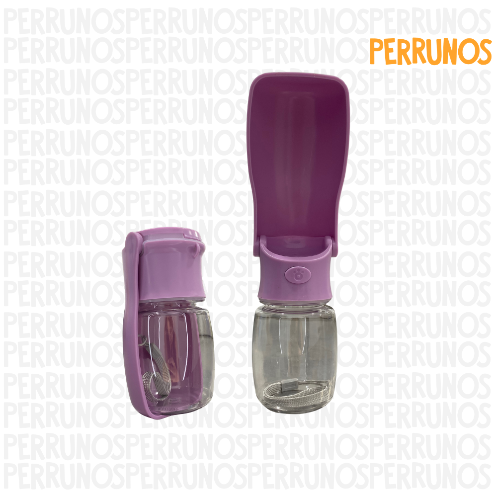 Botella de Agua Portátil para Perros Plegable