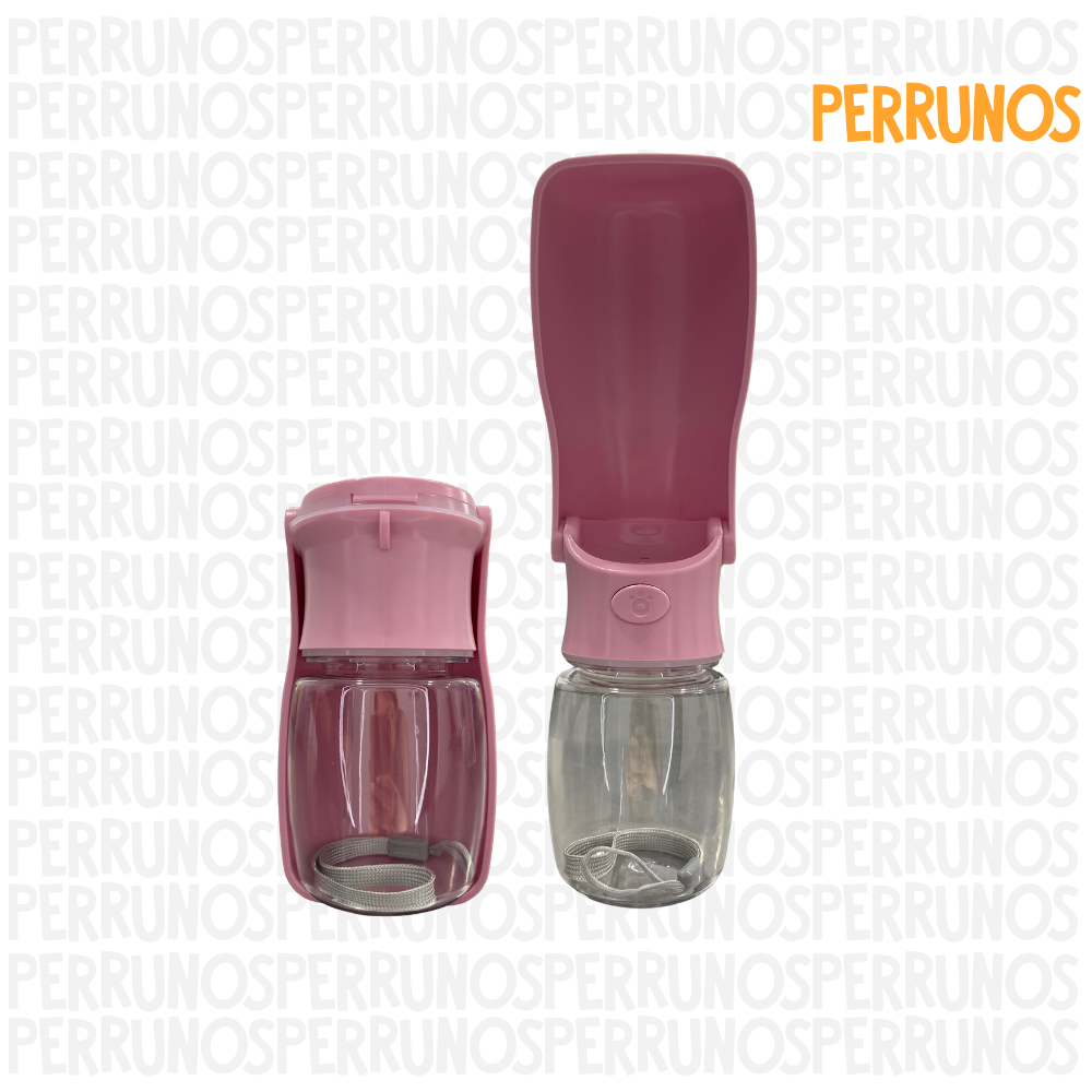 Botella de Agua Portátil para Perros Plegable
