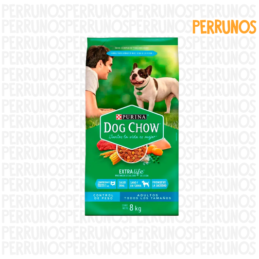 Dog Chow Control de Peso Adultos Todos los Tamaños 8kg
