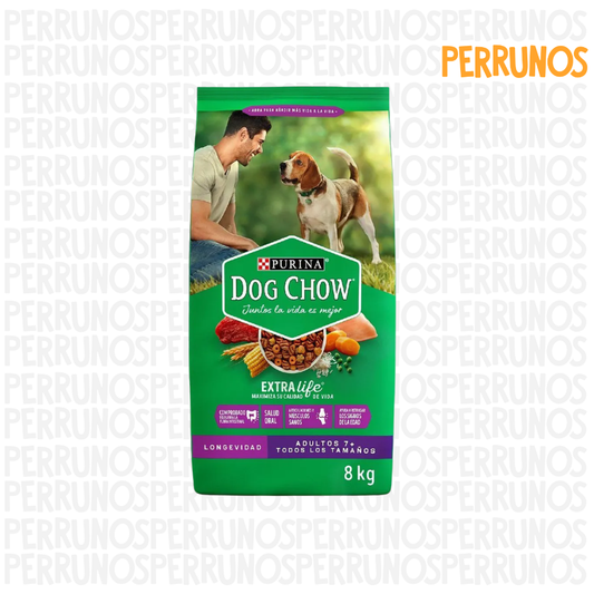 Dog Chow Longevidad Adultos 7+ Todos los Tamaños 8kg