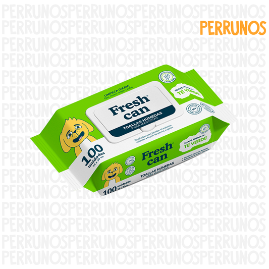 Fresh Can Toallitas Húmedas Té Verde con Aloe Vera x 100und