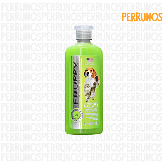 Shampoo Fruppy para Perros y Gatos con Aloe Vera 450ml