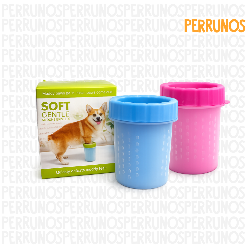 Lavapatas para Perros con Cerdas Suaves