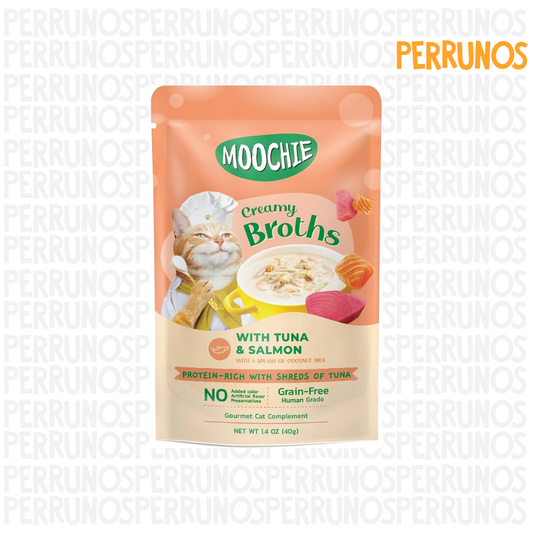 Moochie Caldos Cremosos Atun y Salmon 40gr