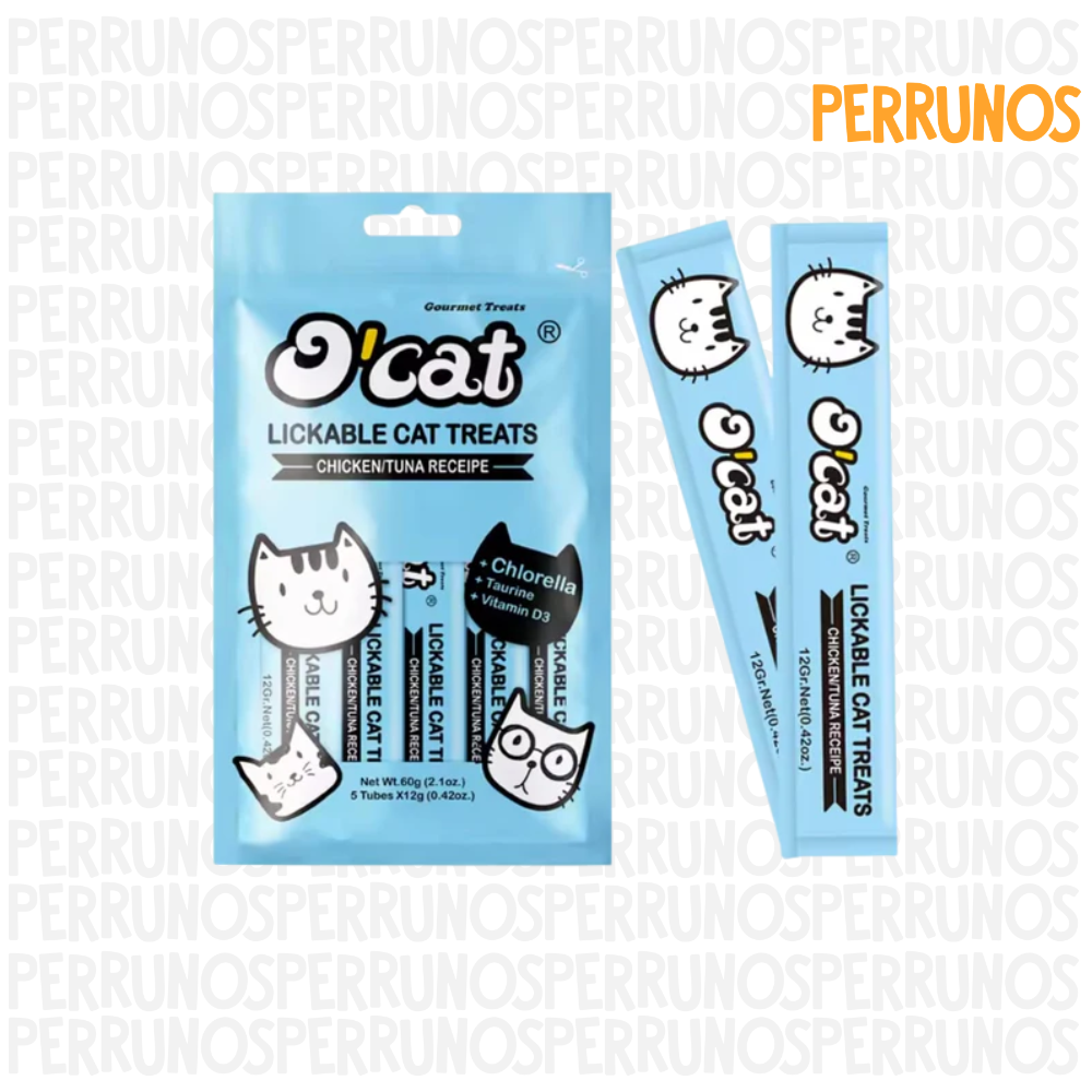 O'Cat Sabor Pollo y Atun x 5 tubos