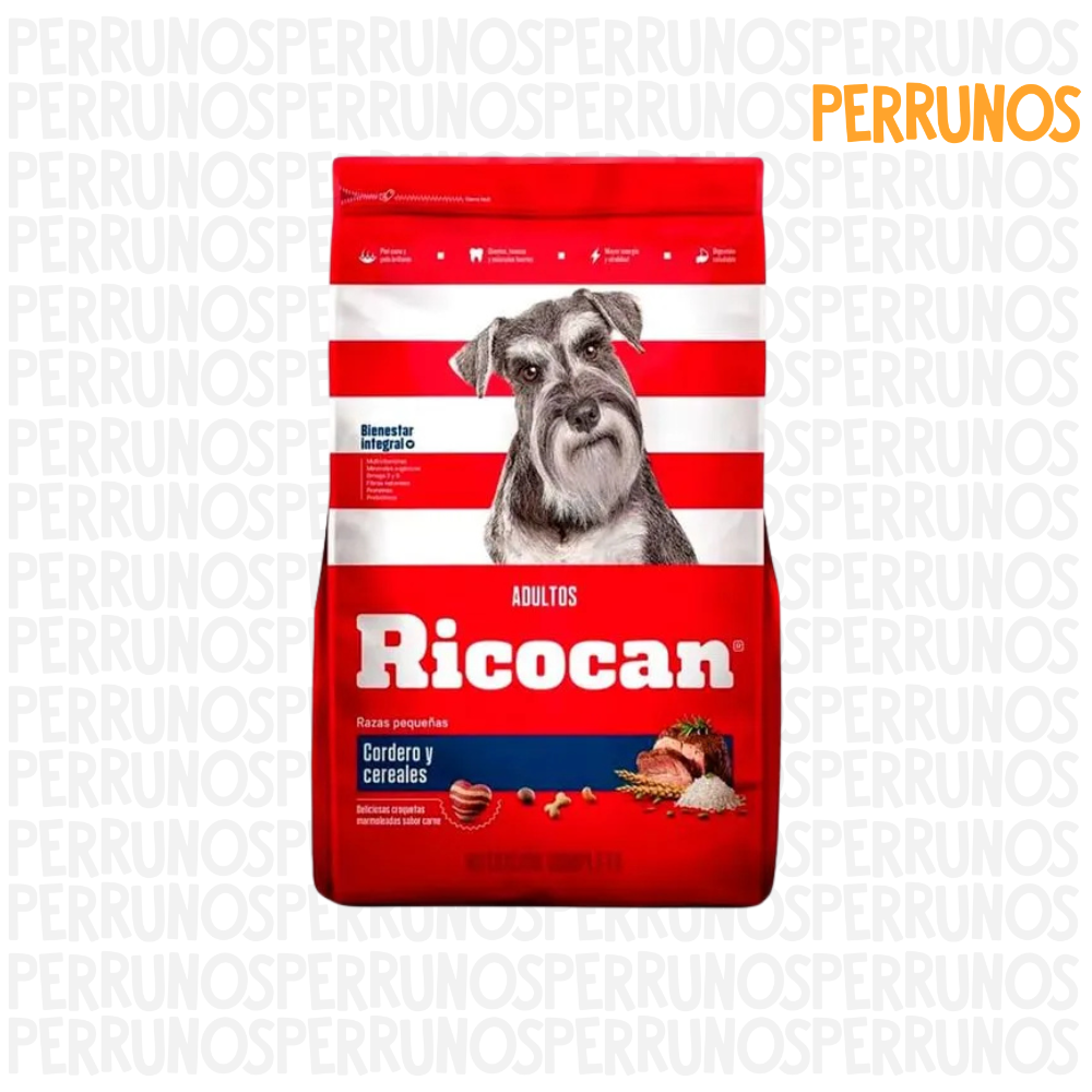 Ricocan Adultos Cordero y Cereales Razas Pequeñas 1 kg