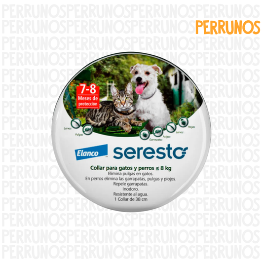 Seresto Collar Antipulgas para Perros y Gatos menos de 8kg